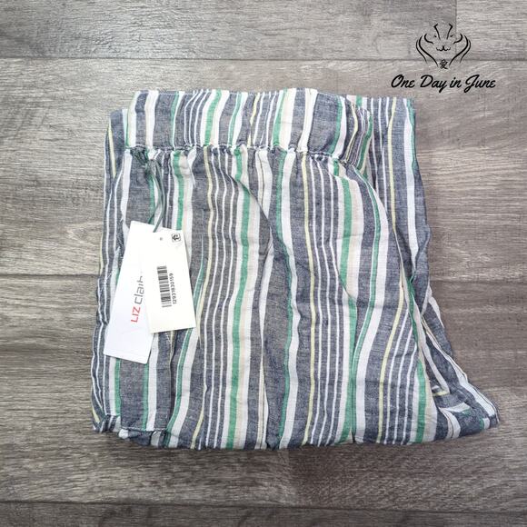 Liz Claiborne Cropped Linen Pants Size L - Picture 6 of 6